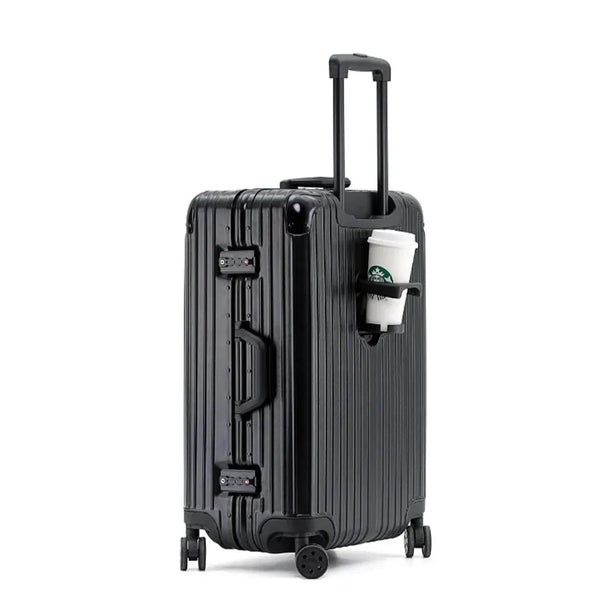 HKM-160723 Aluminium Frame Trolley Suitcase with Combination Lock for Business Travel
