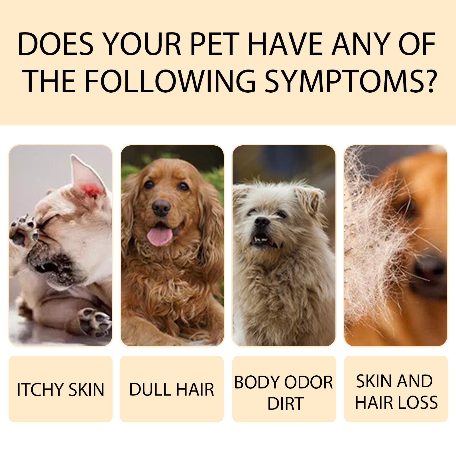 HKM-1608509 Mild and Clean Pet Shampoo for Dogs and Cats - Softens and Untangles Fur, 100ml & 300ml Options