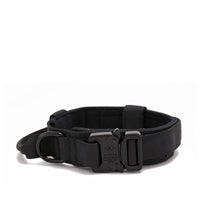 HKM-1608637 Durable Nylon Adjustable Tactical Dog Collar for Medium and Large Breeds - Black, Army Green, Khaki