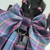 HKM-1609021 Chest and Back Traction Rope for Pets - Polyester Material, Available in Sizes XXS to XL, Purple Color