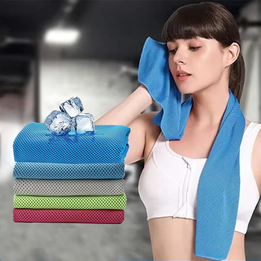 HKM-160915 Cooling Microfiber Towel for Instant Refreshment - Quick Dry Sports Towel for Gym, Yoga & Outdoor Activities
