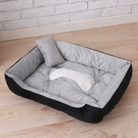 HKM-1610685 Cozy Dog Paw Print Mattress with Corduroy and Suede Fabric