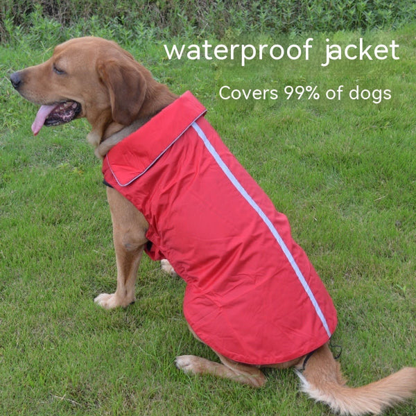 HKM-1611197 Waterproof Outdoor Shell Jacket Raincoat for Dogs and Cats - Multiple Sizes and Colors Available