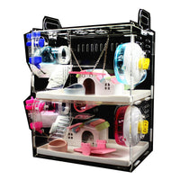 HKM-1611453 Super Large Acrylic Drawer Cage for Rats and Small Animals - Easy Cleaning Design, Transparent Structure