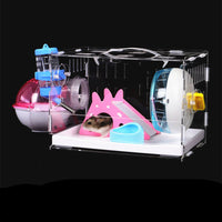 HKM-1611453 Super Large Acrylic Drawer Cage for Rats and Small Animals - Easy Cleaning Design, Transparent Structure