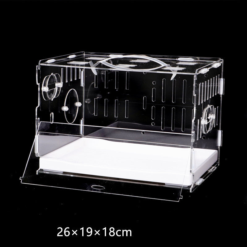 HKM-1611453 Super Large Acrylic Drawer Cage for Rats and Small Animals - Easy Cleaning Design, Transparent Structure