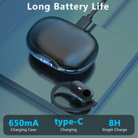HKM-161491 Bluetooth 5.3 TWS Earbuds with Earhooks, 10 Hours Playtime, IPX7 Waterproof, Noise Reduction for Sports
