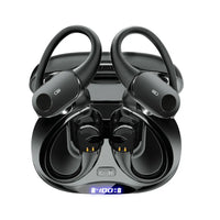 HKM-161491 Bluetooth 5.3 TWS Earbuds with Earhooks, 10 Hours Playtime, IPX7 Waterproof, Noise Reduction for Sports