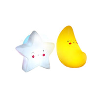 HKM-161491 Cartoon LED Night Light with Moon, Star, and Cloud Design for Kids' Bedroom Decor