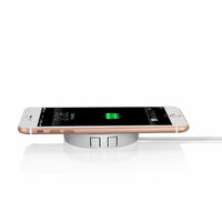 HKM-161555 Wireless Desktop Charger with Hidden Design, 10mm Charging Distance, 9V Output, USB Interface