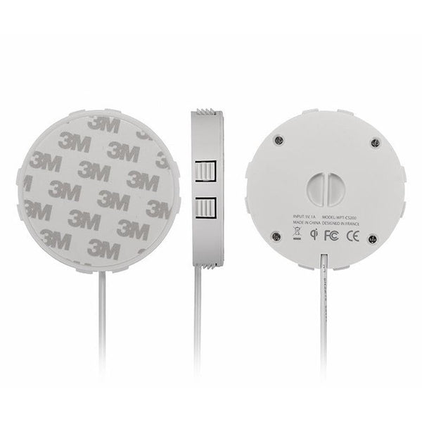 HKM-161555 Wireless Desktop Charger with Hidden Design, 10mm Charging Distance, 9V Output, USB Interface