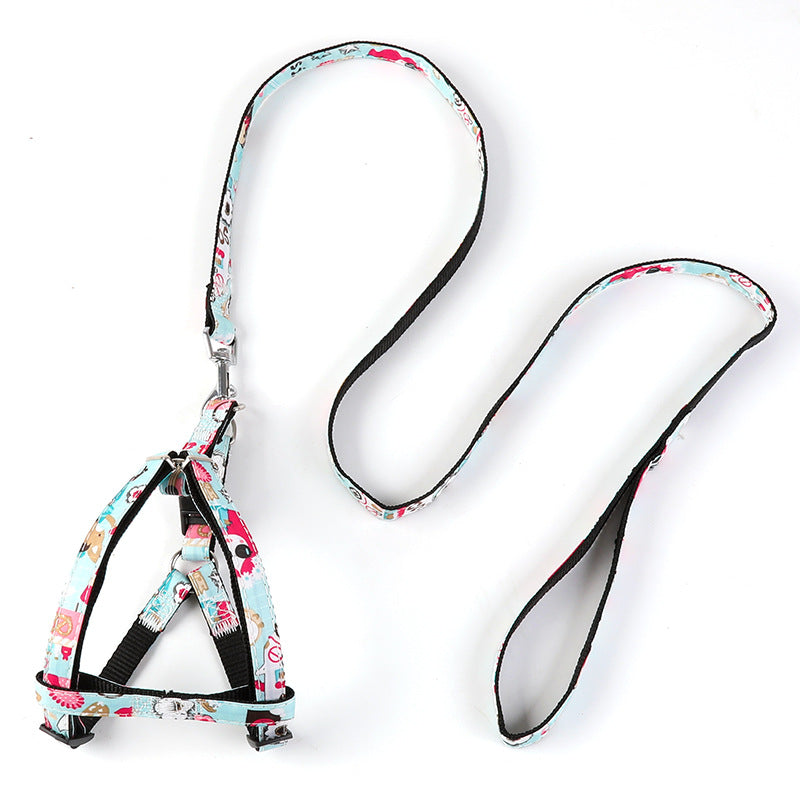 HKM-1616189 Adjustable Nylon Dog Leash with Personalized Print for All Seasons