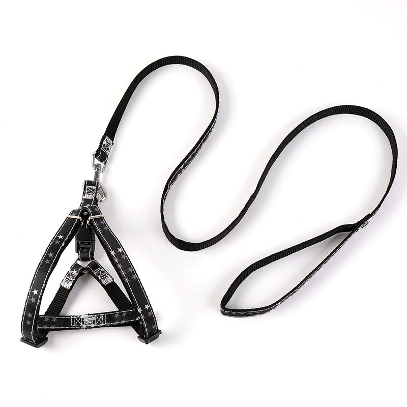 HKM-1616189 Adjustable Nylon Dog Leash with Personalized Print for All Seasons