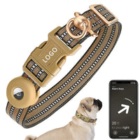 HKM-1618365 Silicone Anti-Lost Dog Collar with Monochrome Design, Nylon Material, Four Seasons, Multiple Sizes