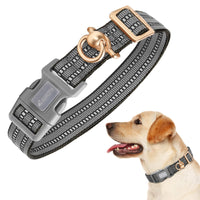 HKM-1618365 Silicone Anti-Lost Dog Collar with Monochrome Design, Nylon Material, Four Seasons, Multiple Sizes