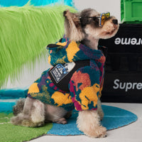 HKM-1620541 Thick Camouflage Dog Jacket for Autumn and Winter - Cozy Two-Legged Clothing for Small to Medium Dogs