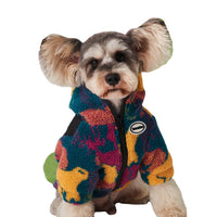 HKM-1620541 Thick Camouflage Dog Jacket for Autumn and Winter - Cozy Two-Legged Clothing for Small to Medium Dogs