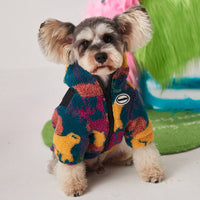 HKM-1620541 Thick Camouflage Dog Jacket for Autumn and Winter - Cozy Two-Legged Clothing for Small to Medium Dogs