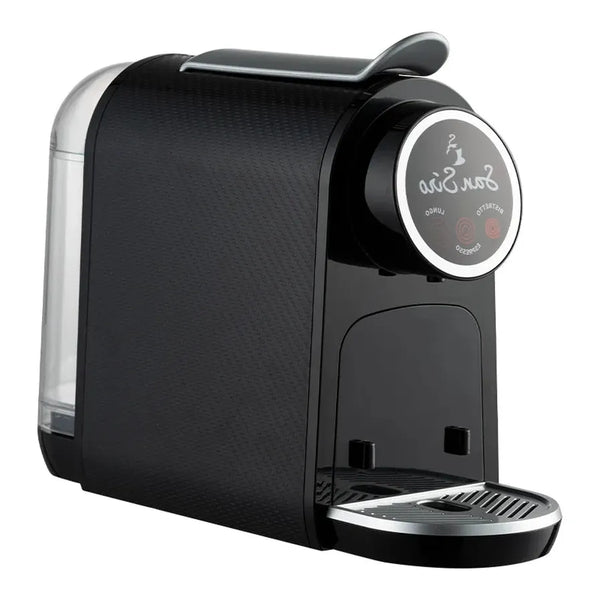 HKM-162067 Single Serve Automatic Coffee Machine with LED Touch Control - 1400W Electric Coffee Maker for Home Use