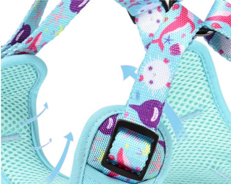 HKM-1621437 Y-shaped Oxford Cloth Dog Harness Vest with Reflective Strips and Breathable Mesh - Small and Medium Sizes Available