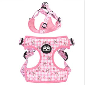 HKM-1621437 Y-shaped Oxford Cloth Dog Harness Vest with Reflective Strips and Breathable Mesh - Small and Medium Sizes Available