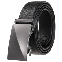 HKM-162195 Men's 35mm Automatic Buckle Genuine Leather Belt - Stylish and Durable Fashion Accessory