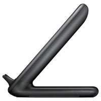 HKM-162195 Vertical Wireless Fast Charging Station for Mobile Phones - Type-C Connection, 2400mA Output, Black