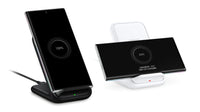 HKM-162195 Vertical Wireless Fast Charging Station for Mobile Phones - Type-C Connection, 2400mA Output, Black