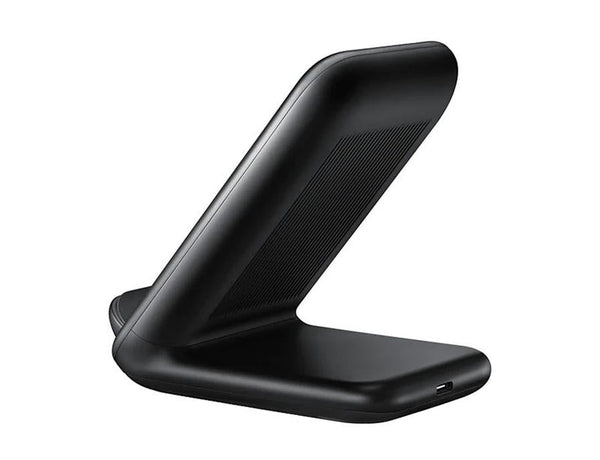 HKM-162195 Vertical Wireless Fast Charging Station for Mobile Phones - Type-C Connection, 2400mA Output, Black