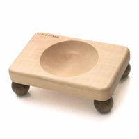 HKM-1622333 Solid Wood Cat Bowl with Ceramic Feeding Options in Various Colors