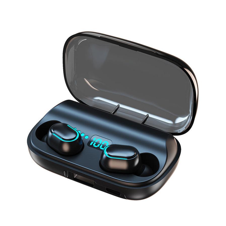 HKM-162515 Wireless Stereo Earphones with Charging Case - Bluetooth 5.0, 3 Hours Music Time, Compact Size