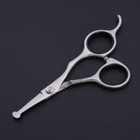 HKM-1625917 Stainless Steel Pet Trimming Shears Set with Accessories - 8 Pieces Including Comb and Leather Case