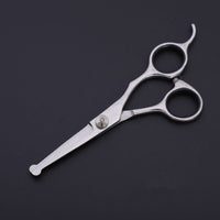 HKM-1625917 Stainless Steel Pet Trimming Shears Set with Accessories - 8 Pieces Including Comb and Leather Case