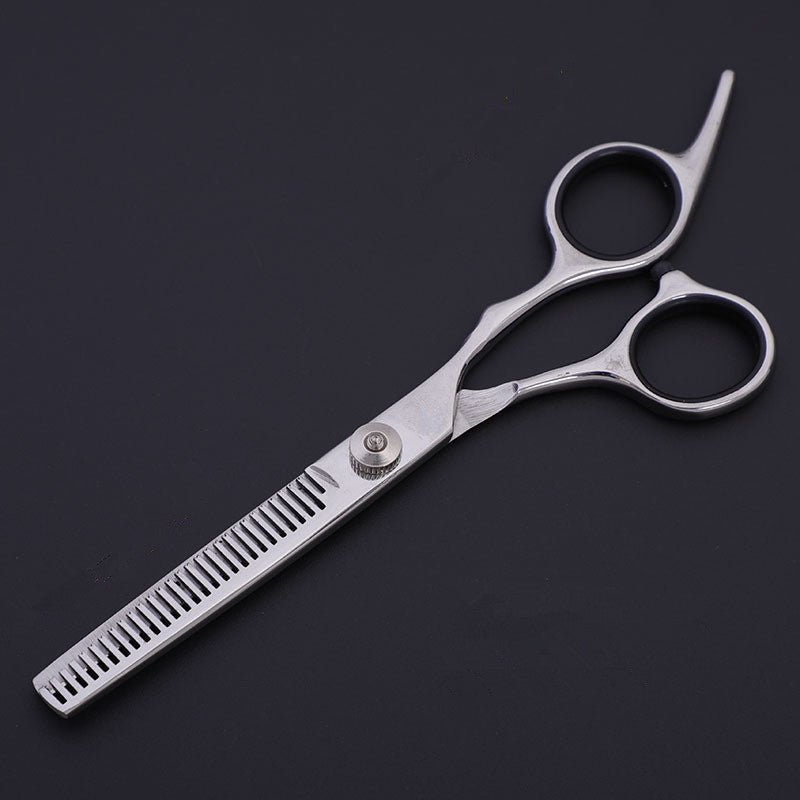 HKM-1625917 Stainless Steel Pet Trimming Shears Set with Accessories - 8 Pieces Including Comb and Leather Case