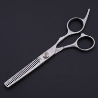 HKM-1625917 Stainless Steel Pet Trimming Shears Set with Accessories - 8 Pieces Including Comb and Leather Case