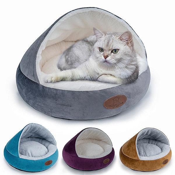 HKM-1626173 Cozy Cloth Pet Nest with Hard or Soft Tops in Multiple Sizes and Colors