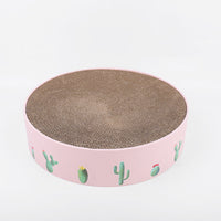 HKM-1628093 Durable Round Cat Scratching Pad and Bed - Corrugated Paper for Kittens and Medium Cats