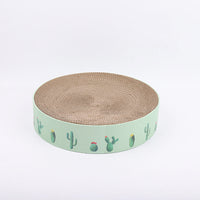 HKM-1628093 Durable Round Cat Scratching Pad and Bed - Corrugated Paper for Kittens and Medium Cats