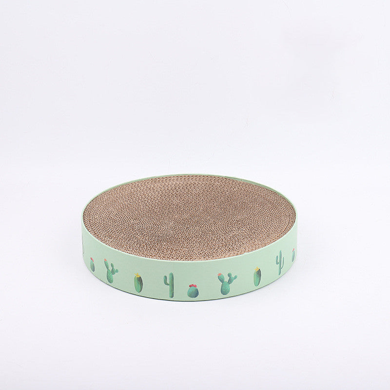 HKM-1628093 Durable Round Cat Scratching Pad and Bed - Corrugated Paper for Kittens and Medium Cats