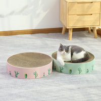 HKM-1628093 Durable Round Cat Scratching Pad and Bed - Corrugated Paper for Kittens and Medium Cats