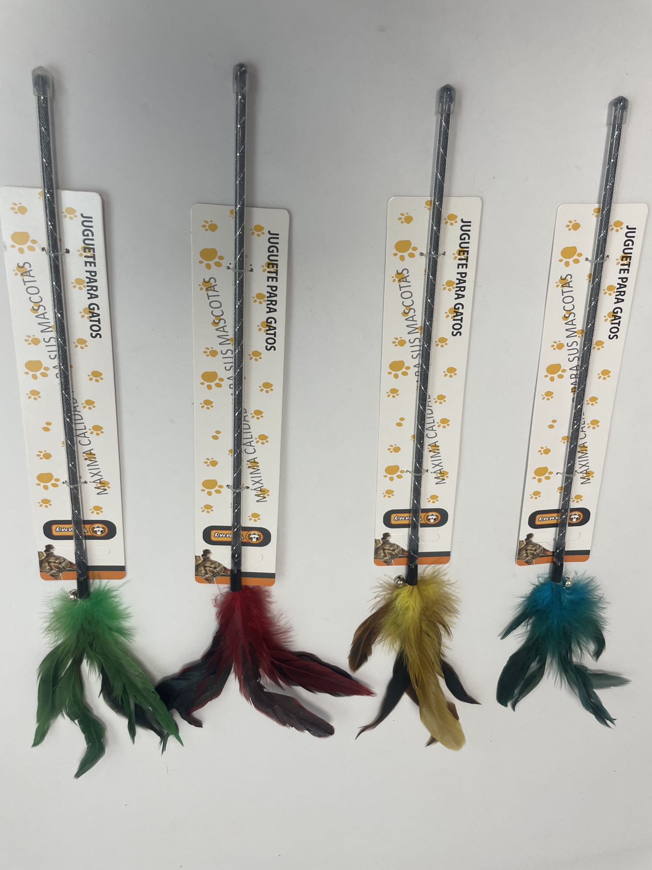 HKM-1628733 Feather Cat Teaser Toy - Engaging Play for Your Feline Friend