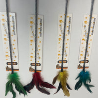 HKM-1628733 Feather Cat Teaser Toy - Engaging Play for Your Feline Friend