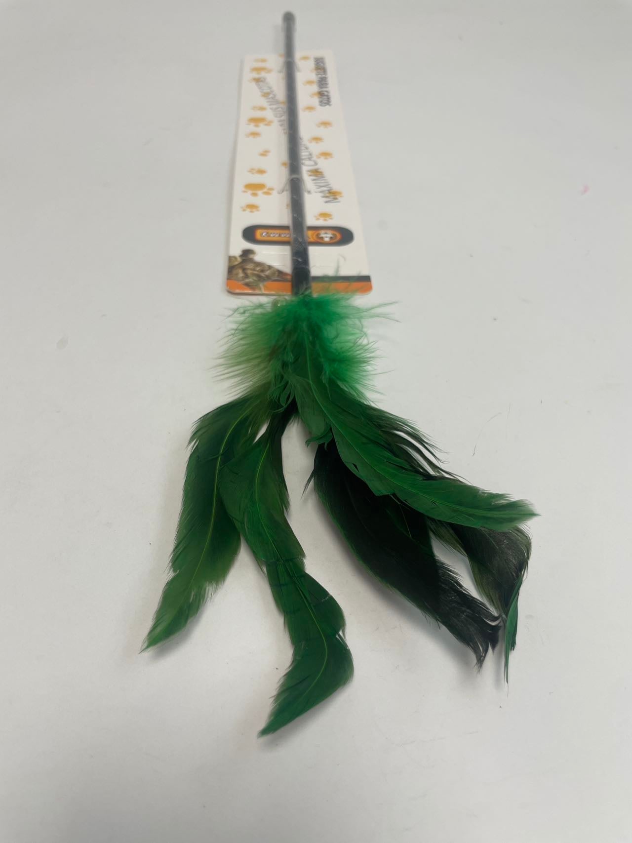 HKM-1628733 Feather Cat Teaser Toy - Engaging Play for Your Feline Friend