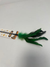 HKM-1628733 Feather Cat Teaser Toy - Engaging Play for Your Feline Friend
