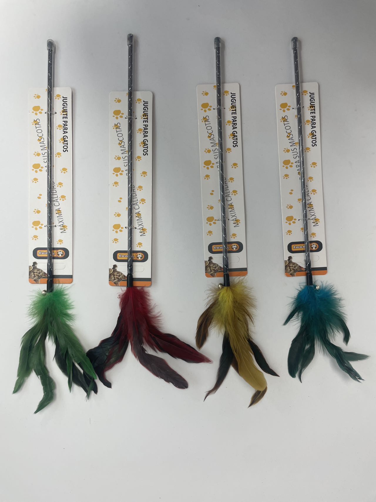 HKM-1628733 Feather Cat Teaser Toy - Engaging Play for Your Feline Friend