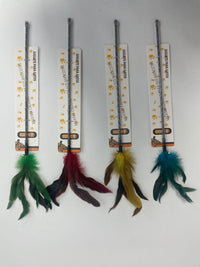 HKM-1628733 Feather Cat Teaser Toy - Engaging Play for Your Feline Friend
