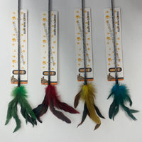 HKM-1628733 Feather Cat Teaser Toy - Engaging Play for Your Feline Friend
