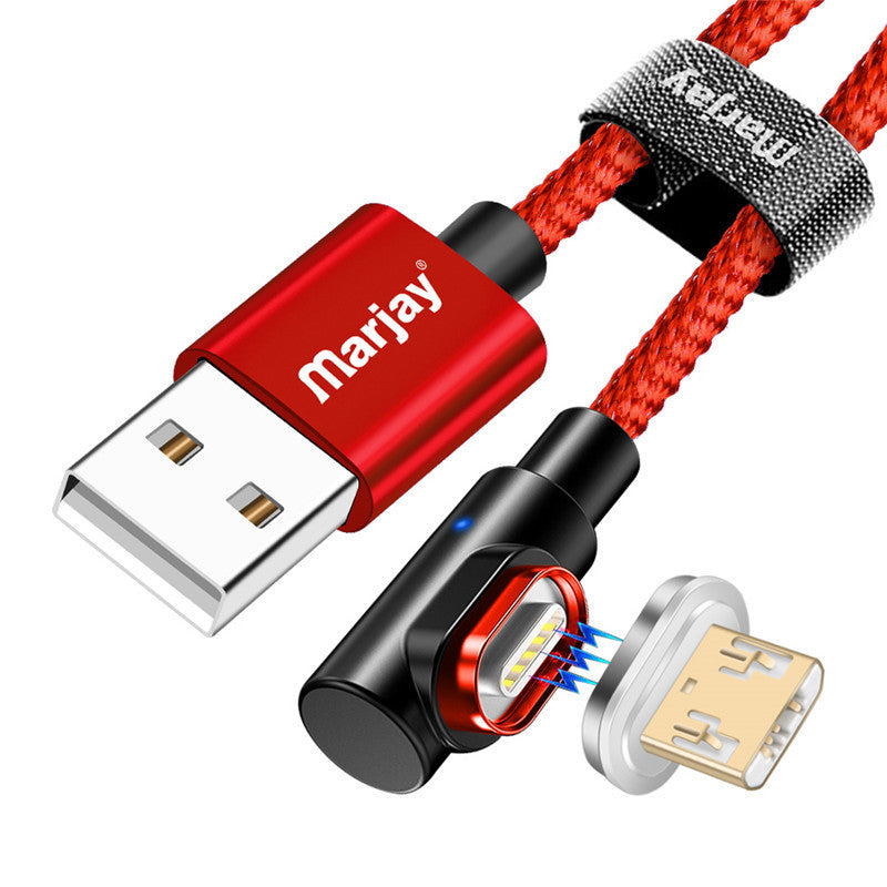 HKM-162899 3-in-1 Android Type-C Magnetic Data Cable – 1m & 2m Length Options, Micro USB, 8PIN Compatibility