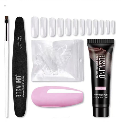HKM-162963 Poly Nail Gel Manicure Set - Complete Nail Polish Kit for Stunning Nails