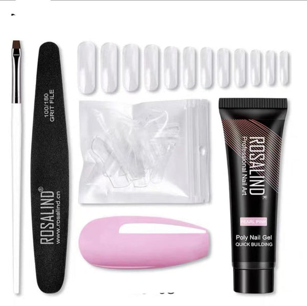HKM-162963 Poly Nail Gel Manicure Set - Complete Nail Polish Kit for Stunning Nails